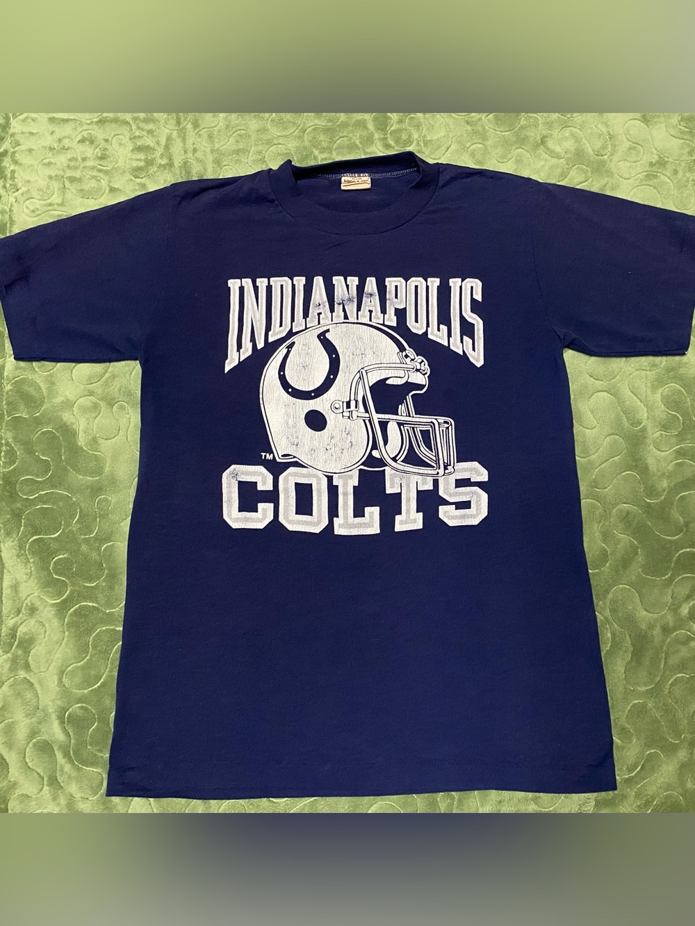 70s / 80s Navy Indianapolis Colts Graphic Tee, Logo 7, SOFT